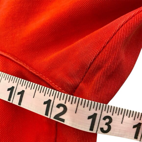 Ruff Hewn Denim Jeans NWOT Womens 29x28 TOMATO RED Cotton High Rise 13" Vtg USA - Picture 7 of 11